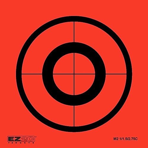 25 EZ2C Mini Shooting Targets, 20 Styles to Choose. Bright Fluorescent Self-Adhesive 3.5"x3.5" (Pad of 25)