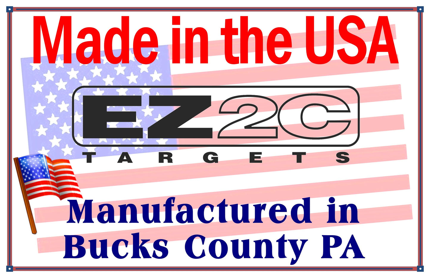 25 EZ2C Targets Style 12: Paper Targets for Shooting Range B16 USA MADE 11"x17" Pad of 25