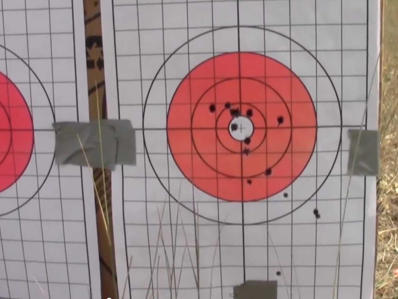EZ2C Targets Style 5: Bullseye Pistol and Rifle w 1" Grids for Sight in USA MADE 11”x17”