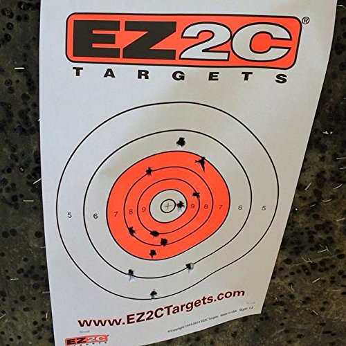 25 EZ2C Targets Style 12: Paper Targets for Shooting Range B16 USA MADE 11"x17" Pad of 25