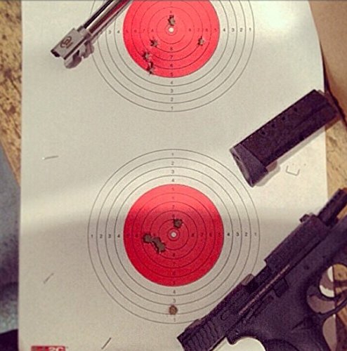 25 EZ2C Targets Style 16: 50-Meter Air Gun Shooting Paper Target 11"x17" (25 Count) USA MADE