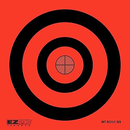25 EZ2C Mini Shooting Targets, 20 Styles to Choose. Bright Fluorescent Self-Adhesive 3.5"x3.5" (Pad of 25)