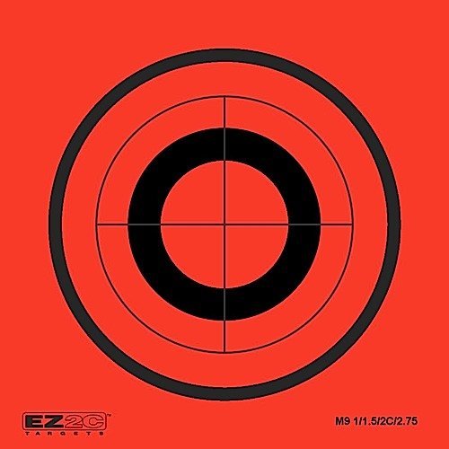 25 EZ2C Mini Shooting Targets, 20 Styles to Choose. Bright Fluorescent Self-Adhesive 3.5"x3.5" (Pad of 25)