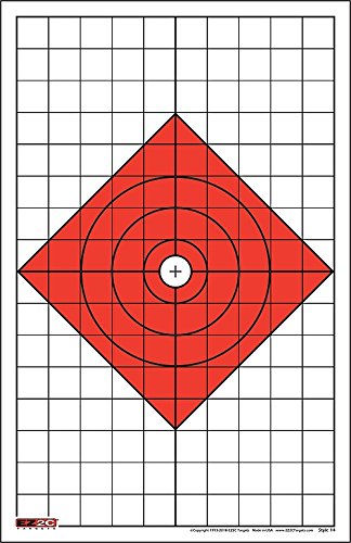200 EZ2C Targets Most Popular 5 Rifle Styles Paper Targets Bundle 11"x17" USA Made