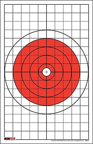 200 EZ2C Targets Most Popular 5 Rifle Styles Paper Targets Bundle 11"x17" USA Made