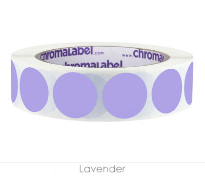 1" Removable Round, Color-Code Dots: 1,000/Roll