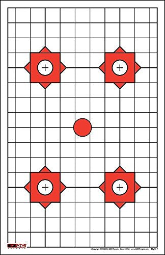 200 EZ2C Targets 8 Rifle Styles Package. Paper Shooting Targets for Range 11”x17” USA MADE