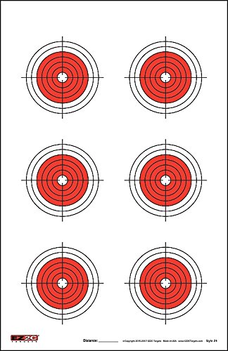 200 EZ2C Targets 8 Rifle Styles Package. Paper Shooting Targets for Range 11”x17” USA MADE
