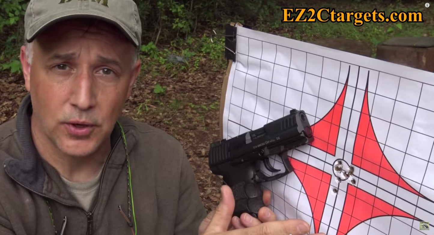 25 EZ2C Targets Style 10: Best Rifle Scope Sight in Paper Target Pad of 25 11”x17” USA MADE