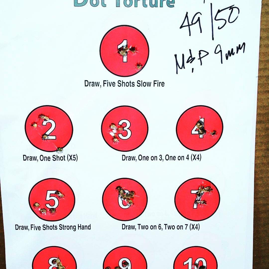EZ2C Targets Style 17: Dot Torture Drill Target 11"x17" Paper Targets for Shooting USA MADE
