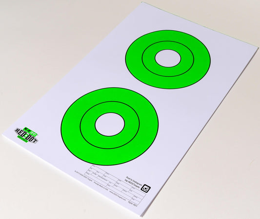 200 EZ2C Paper Shooting Targets 8 Red Dot Optics Styles Combo Pack 11”x17” USA MADE