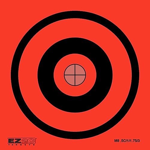 25 EZ2C Mini Shooting Targets, 20 Styles to Choose. Bright Fluorescent Self-Adhesive 3.5"x3.5" (Pad of 25)