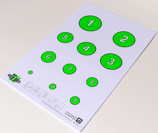 25 EZ2C Targets RD7 Reducing Circles Paper Shooting Targets USA Made 11"x17" Pad of 25