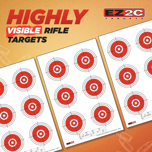 125 EZ2C Targets Tactical Favorites 5 Styles Paper Targets Bundle 11"x17" USA Made