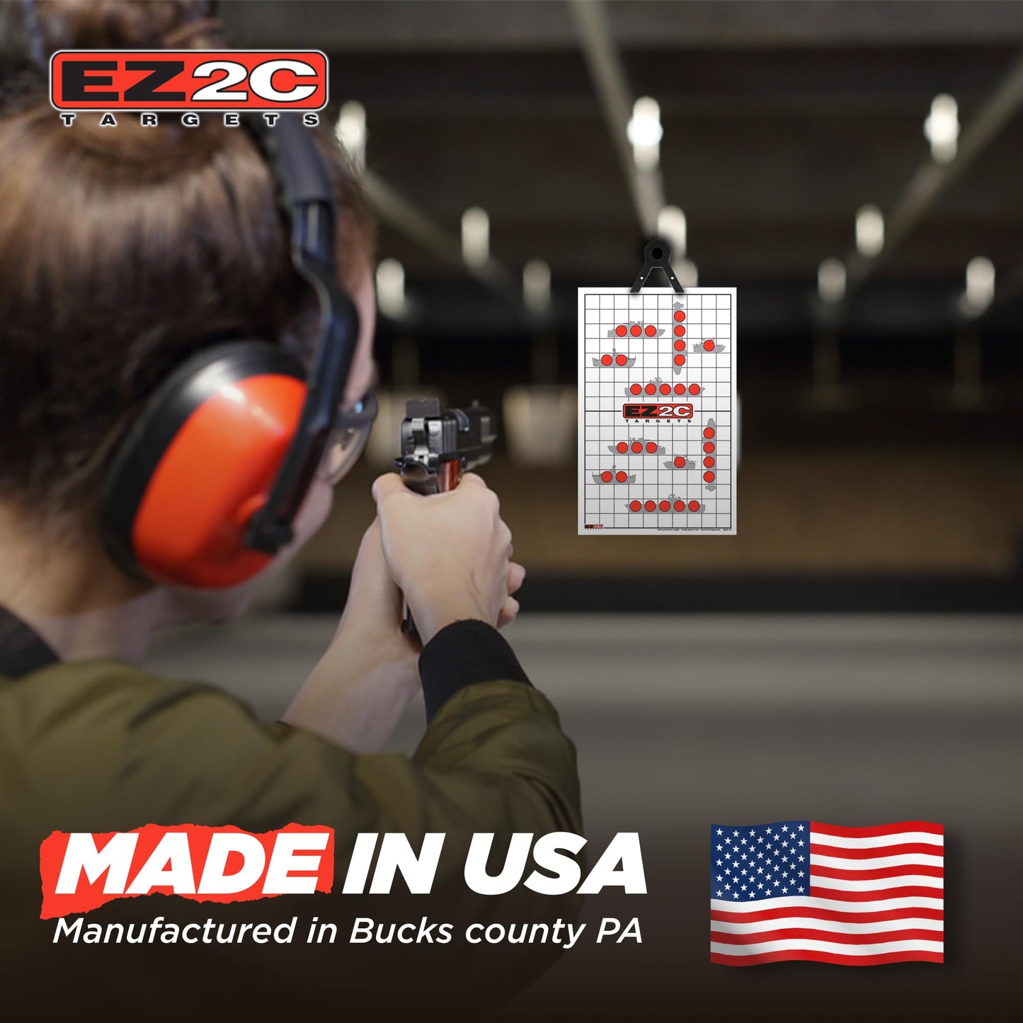 120 EZ2C Targets Package: 5 Game Style Paper Targets Bundle Pack for Shooting Fun 11"x17" USA Made