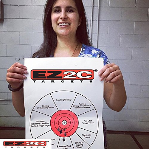 125 EZ2C Targets Favorites 5 Handgun Styles Paper Targets Bundle 11"x17" USA Made