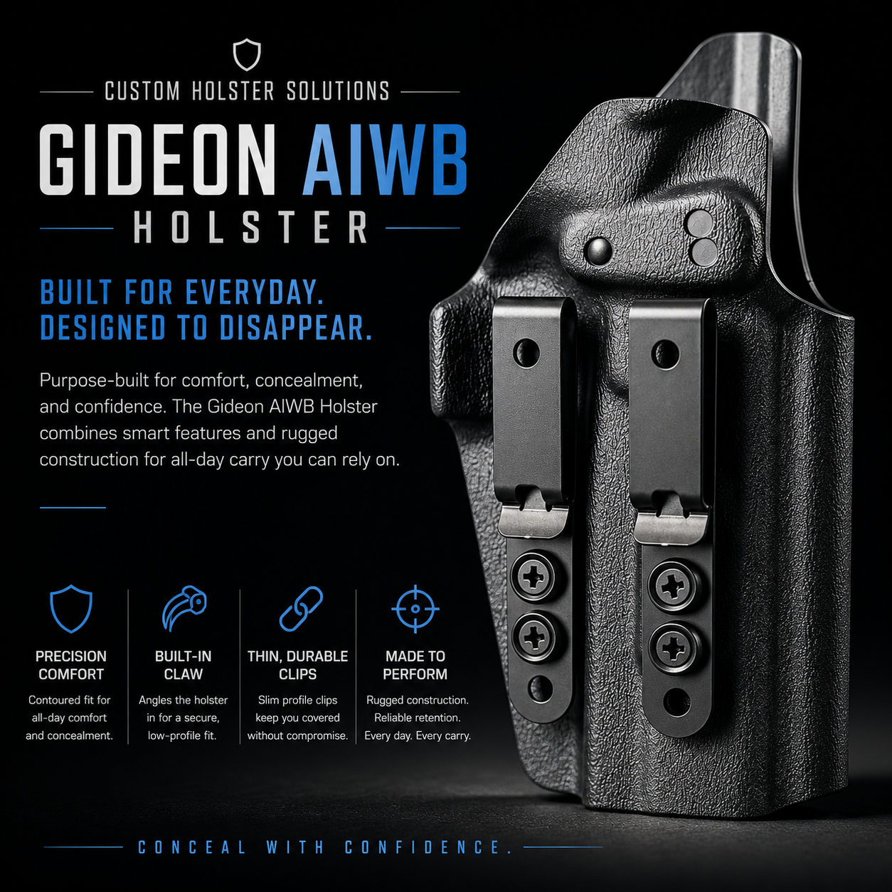 Gideon AIWB Holster SIG P365 X 3.1 RH